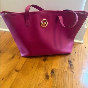 Michael Kors Fuchsia Tote Bag